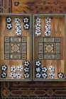 Fes-Morocco Hand carved backgammon set with inlay Art Print
